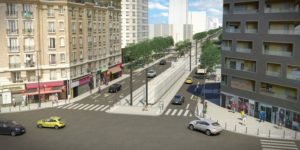 Image de synthèse de la perspective de l'Avenue de la Redoute à Asnières