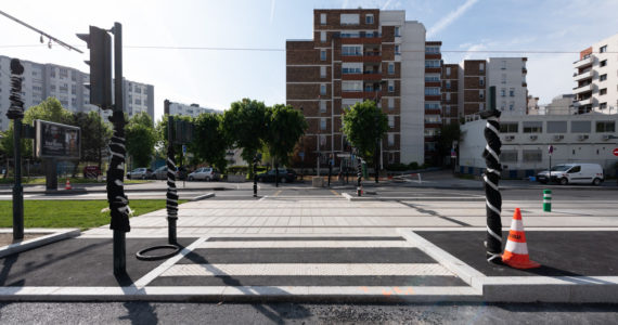 Chantier T1 à Asnieres le 07 MaI 2019. Photo © Cyril Badet pour l'agence SENNSE CD92.