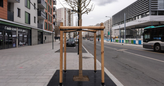 Chantier T1 à Asnieres le 18 Mars 2019. Photo © Cyril Badet pour l'agence SENNSE CD92.